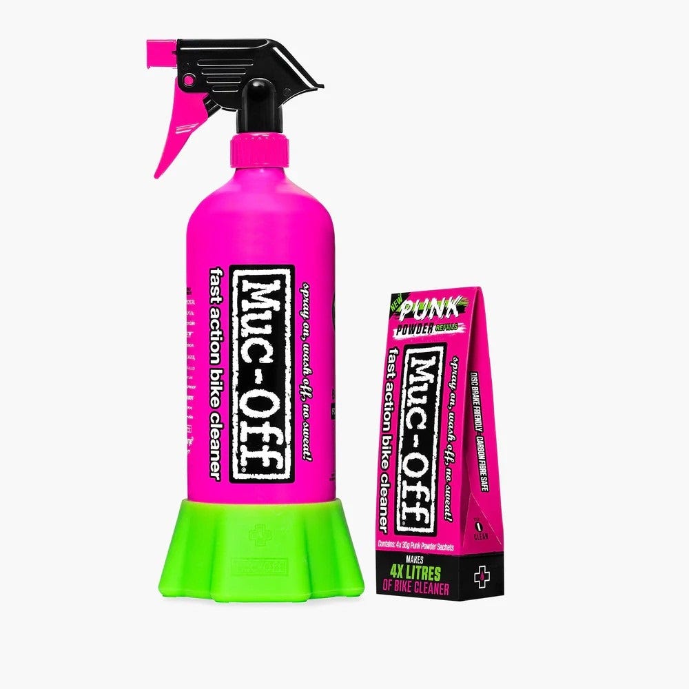 Muc Off Muc-off punk powder cleaner 4 pack + bottle for li