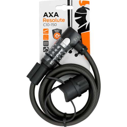 Axa SLOT KABEL RESOLUTE 150X10 M/HOUDER CODE ZW